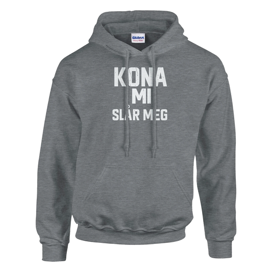 Kona Mi Slår Meg -Morsom Tekstprint - Norsk design