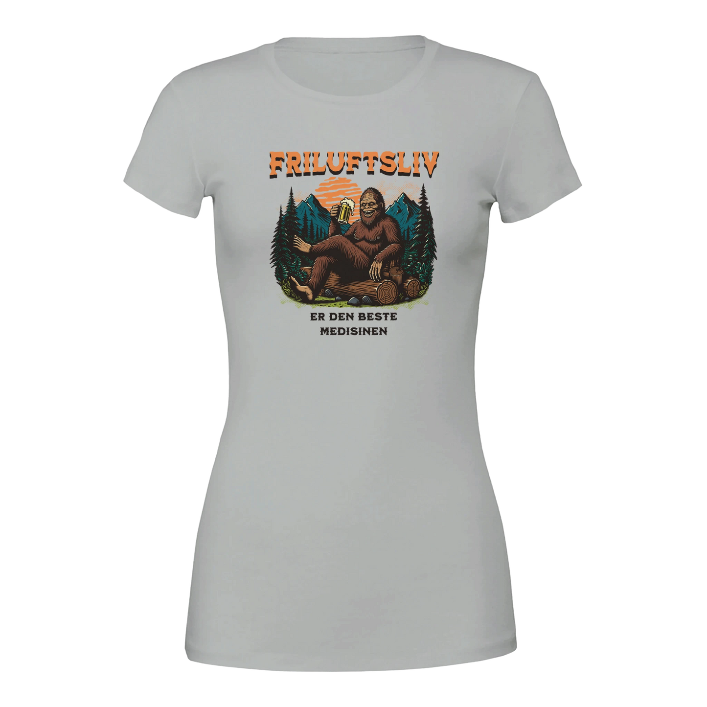 Friluftsliv er den beste medisinen -Morsom Tekstprint - Norsk design