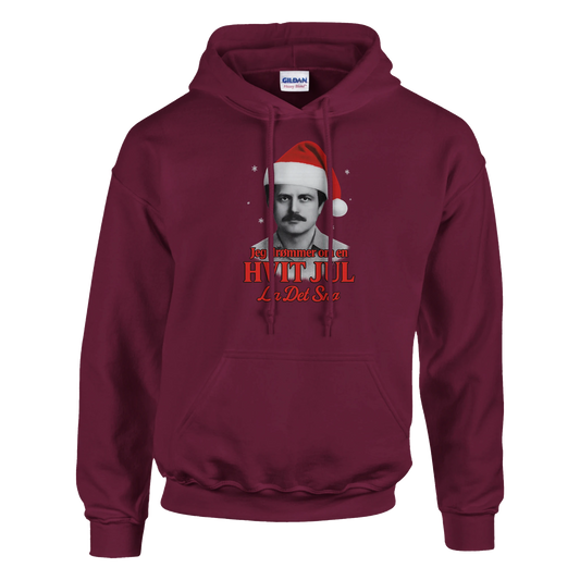 Jeg Drømmer Om En Hvit Jul -Morsom Tekstprint - Norsk design