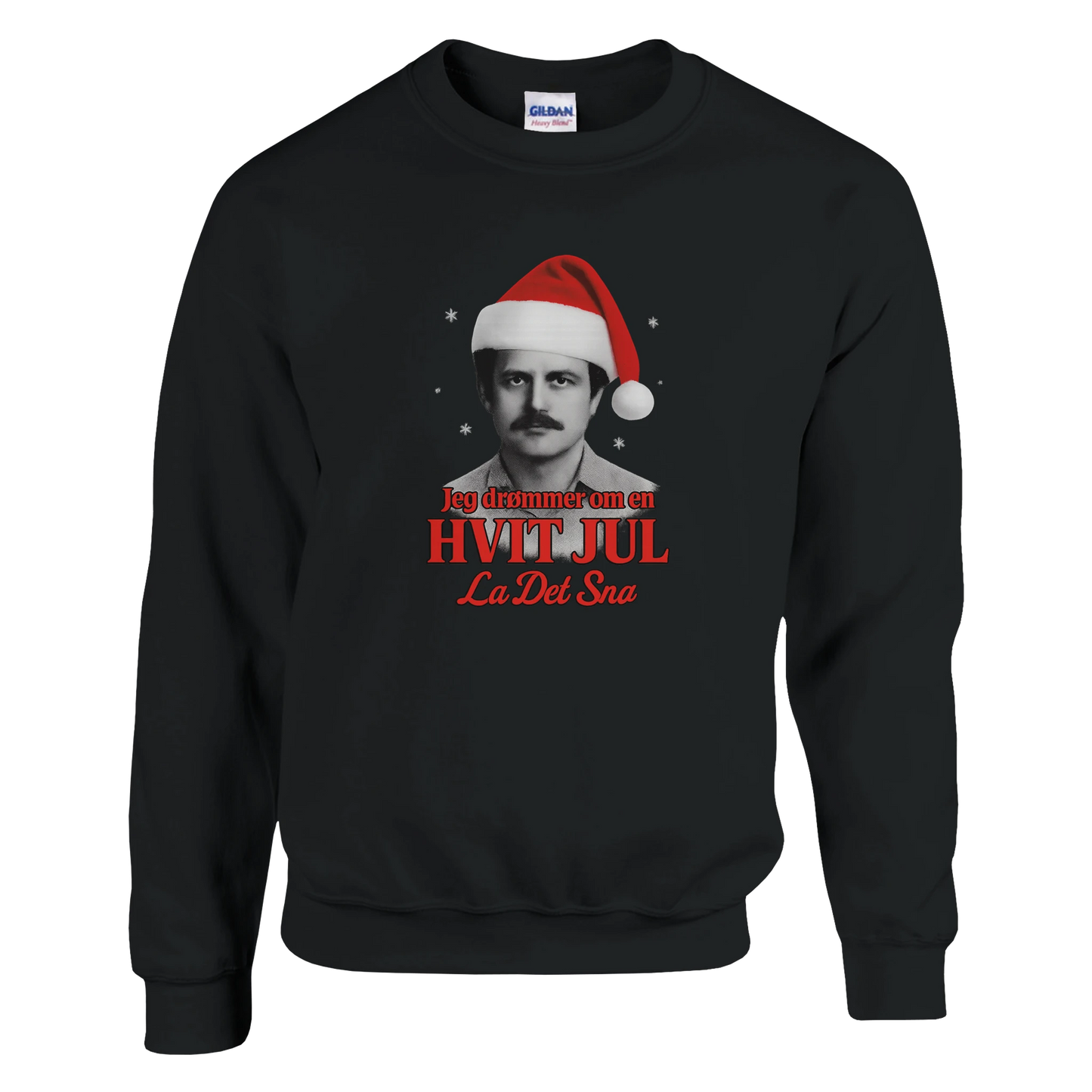 Jeg Drømmer Om En Hvit Jul -Morsom Tekstprint - Norsk design