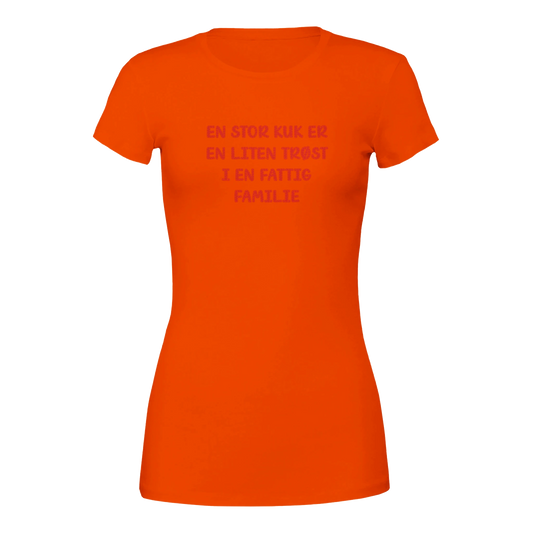 Fattig familie -Morsom Tekstprint - Norsk design