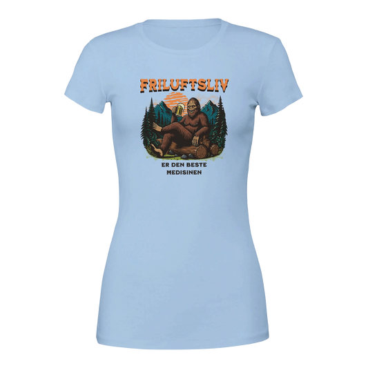 Friluftsliv er den beste medisinen -Morsom Tekstprint - Norsk design