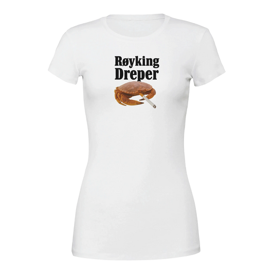 Røyking Dreper -Morsom Tekstprint - Norsk design