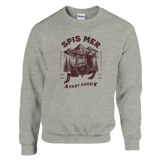 Spis Mer Fast Food -Morsom Tekstprint - Norsk design