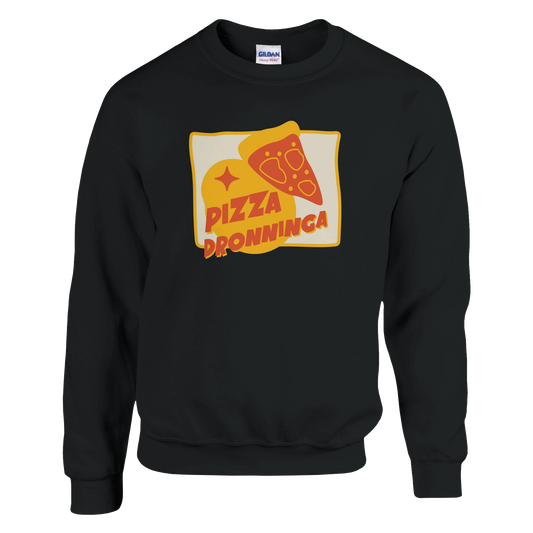 Pizza Dronninga -Morsom Tekstprint - Norsk design