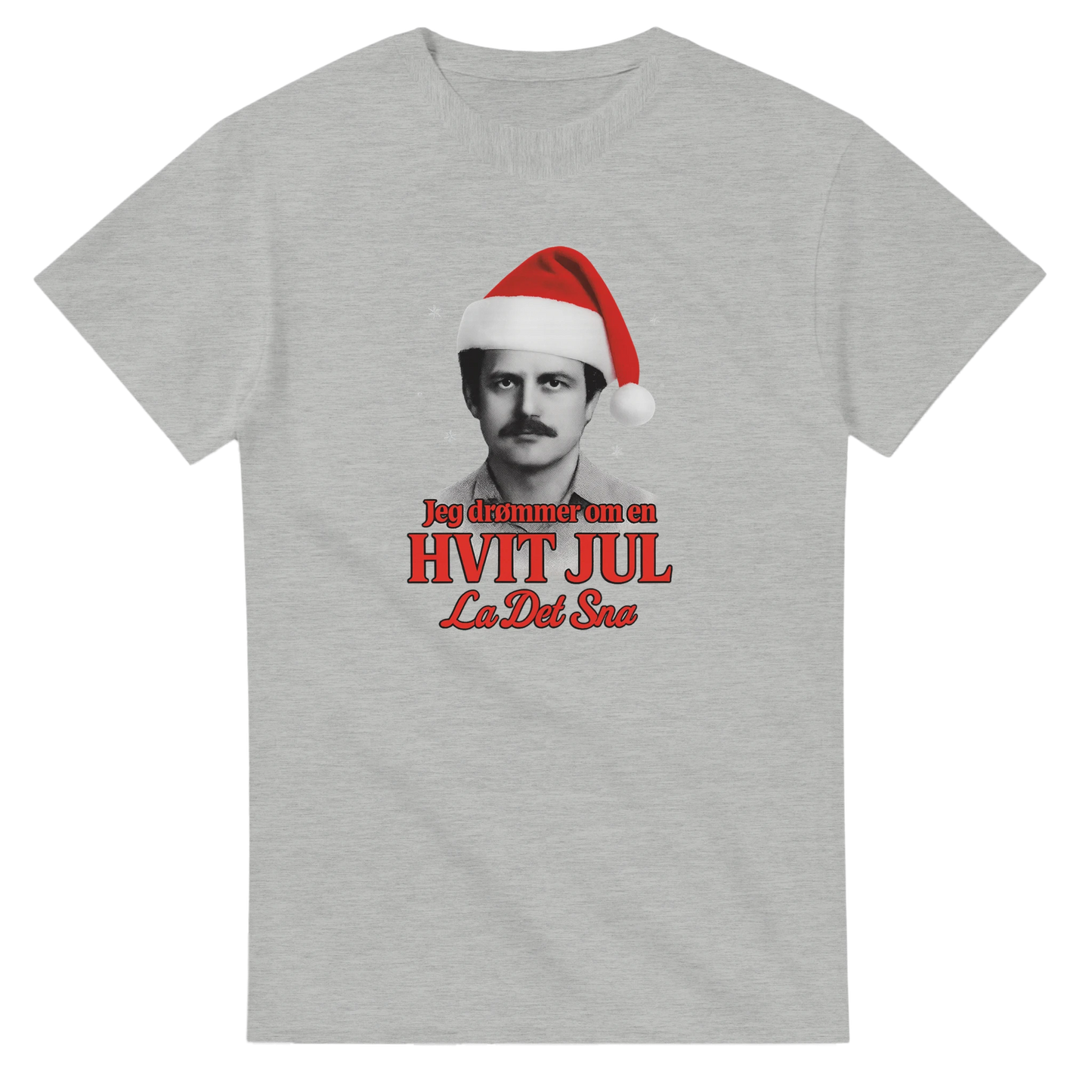 Jeg Drømmer Om En Hvit Jul -Morsom Tekstprint - Norsk design