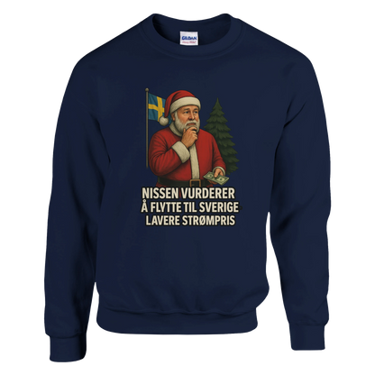 Nissen flytter til Sverige -Morsom Tekstprint - Norsk design