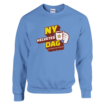 Ny Helvetes Dag -Morsom Tekstprint - Norsk design