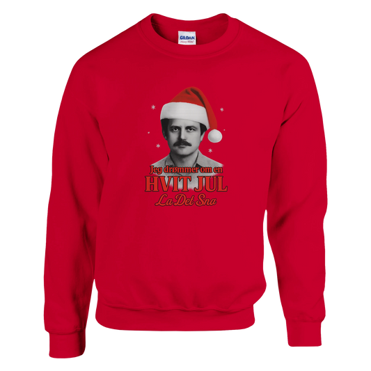 Jeg Drømmer Om En Hvit Jul -Morsom Tekstprint - Norsk design