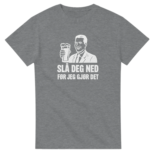 Slå Deg Ned Før Jeg Gjør Det -Morsom Tekstprint - Norsk design