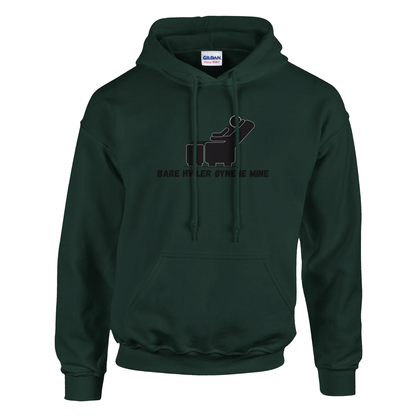 Bare Hviler Øynene Mine -Morsom Tekstprint - Norsk design