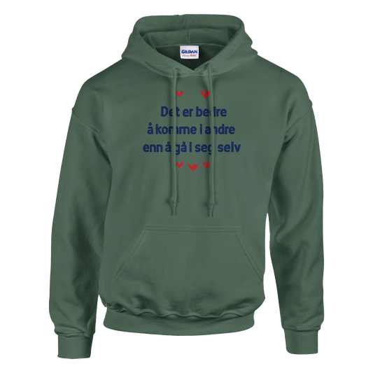 Det er bedre å komme i andre enn å gå i seg selv -Morsom Tekstprint - Norsk design