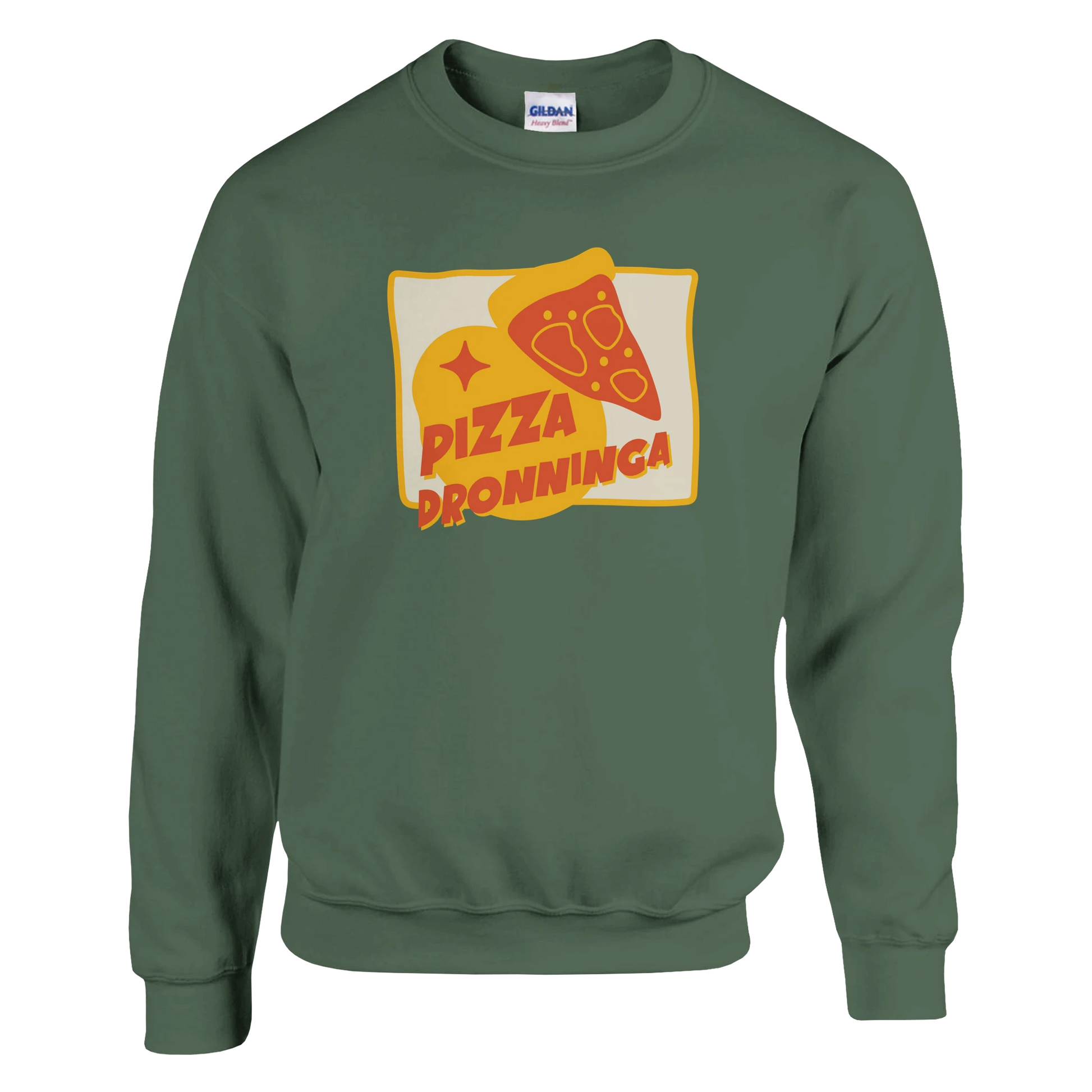 Pizza Dronninga -Morsom Tekstprint - Norsk design