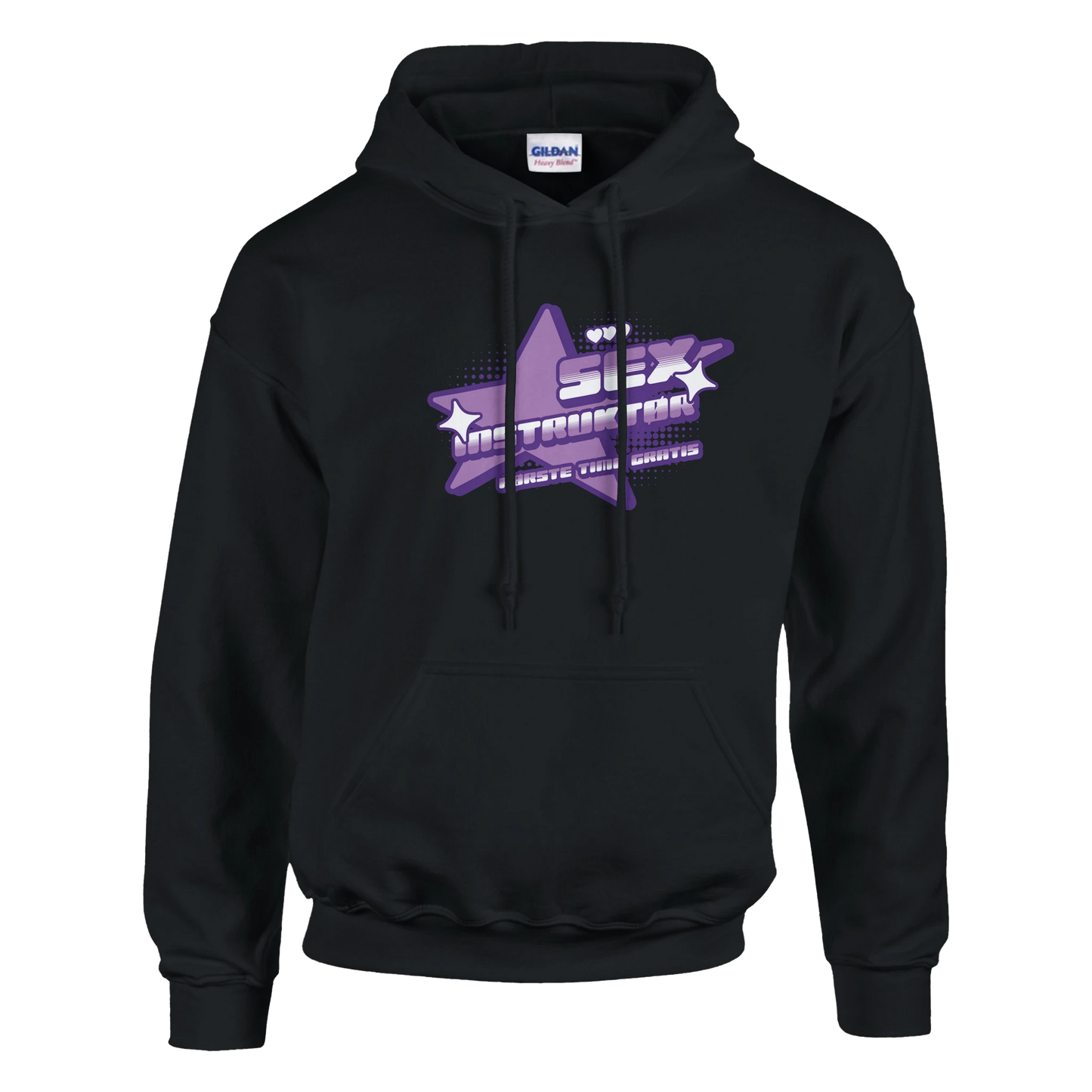 Sex Instruktør Første Time Gratis -Morsom Tekstprint - Norsk design