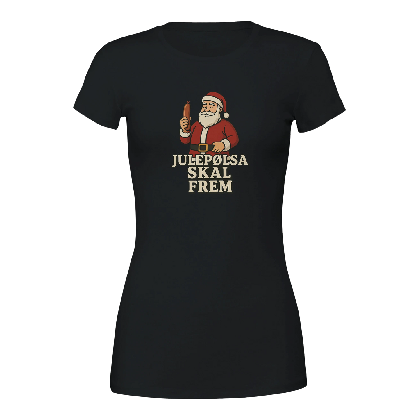 Julepølsa skal frem -Morsom Tekstprint - Norsk design