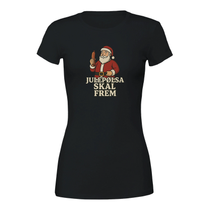 Julepølsa skal frem -Morsom Tekstprint - Norsk design