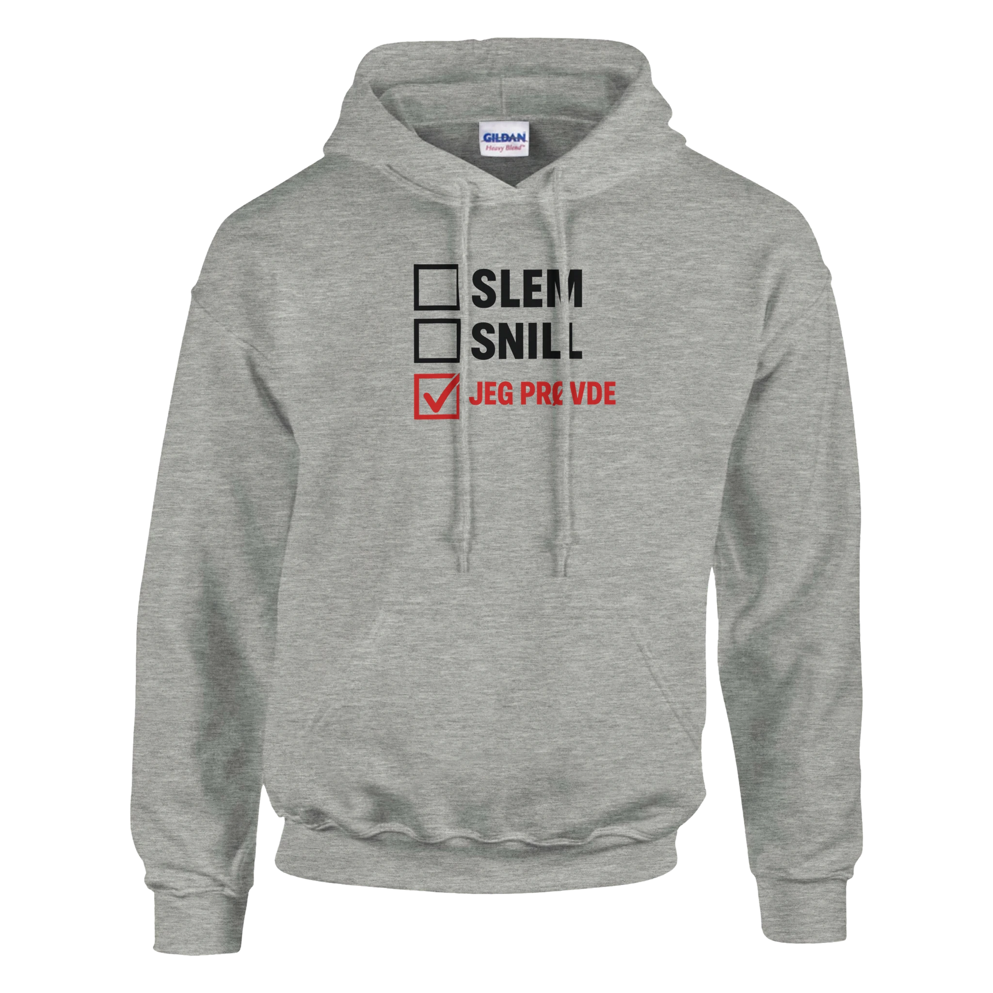 Jeg Prøvde -Morsom Tekstprint - Norsk design