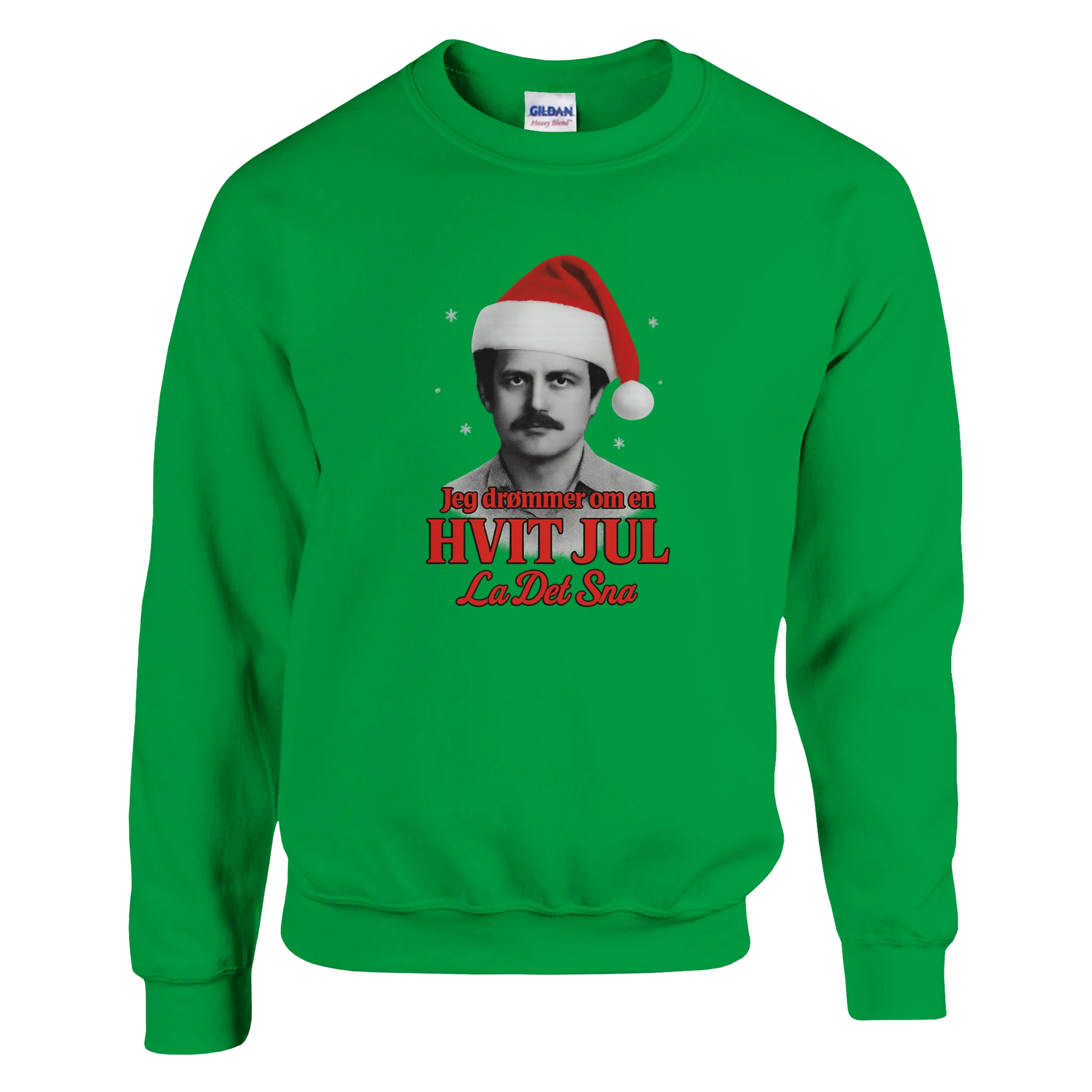 Jeg Drømmer Om En Hvit Jul -Morsom Tekstprint - Norsk design