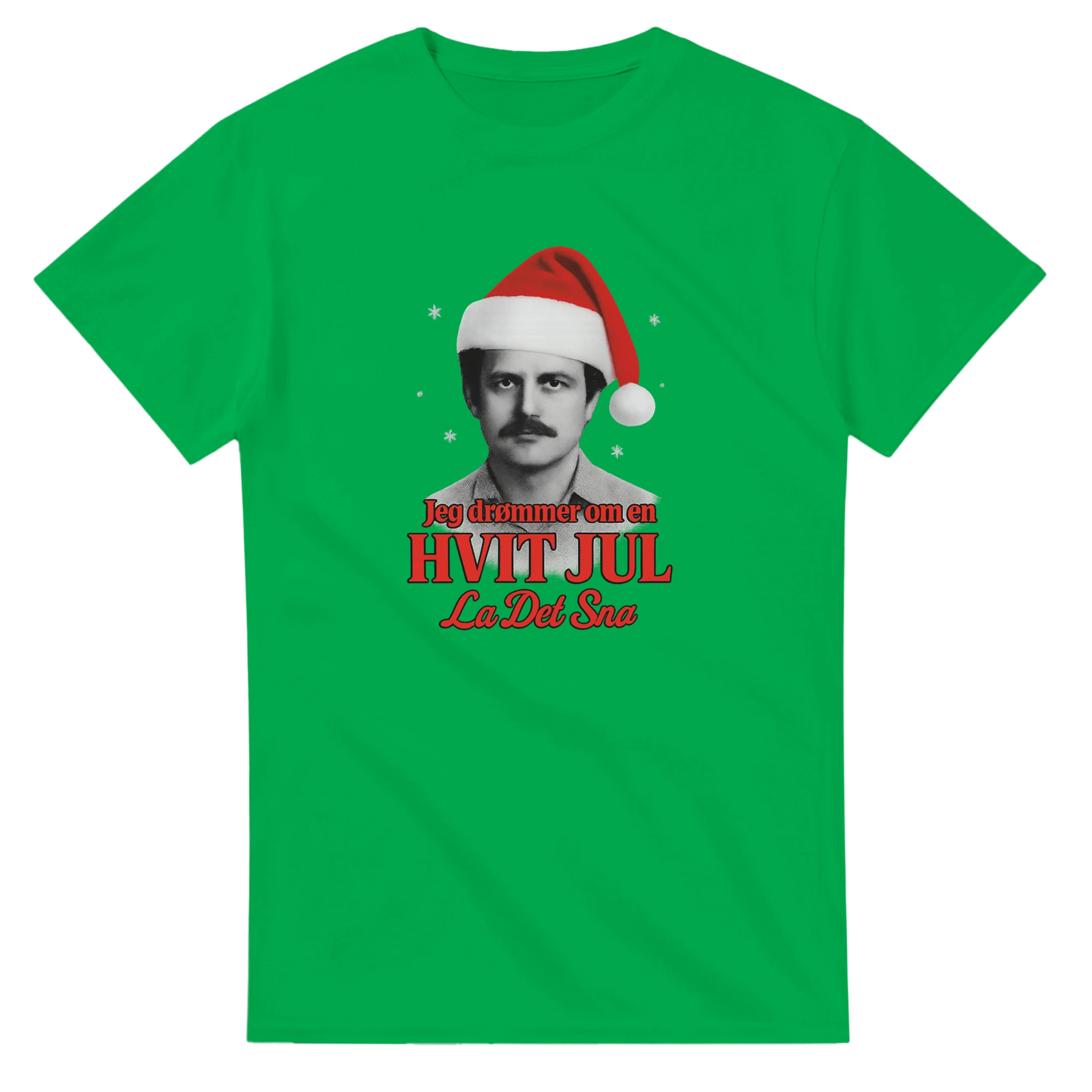 Jeg Drømmer Om En Hvit Jul -Morsom Tekstprint - Norsk design