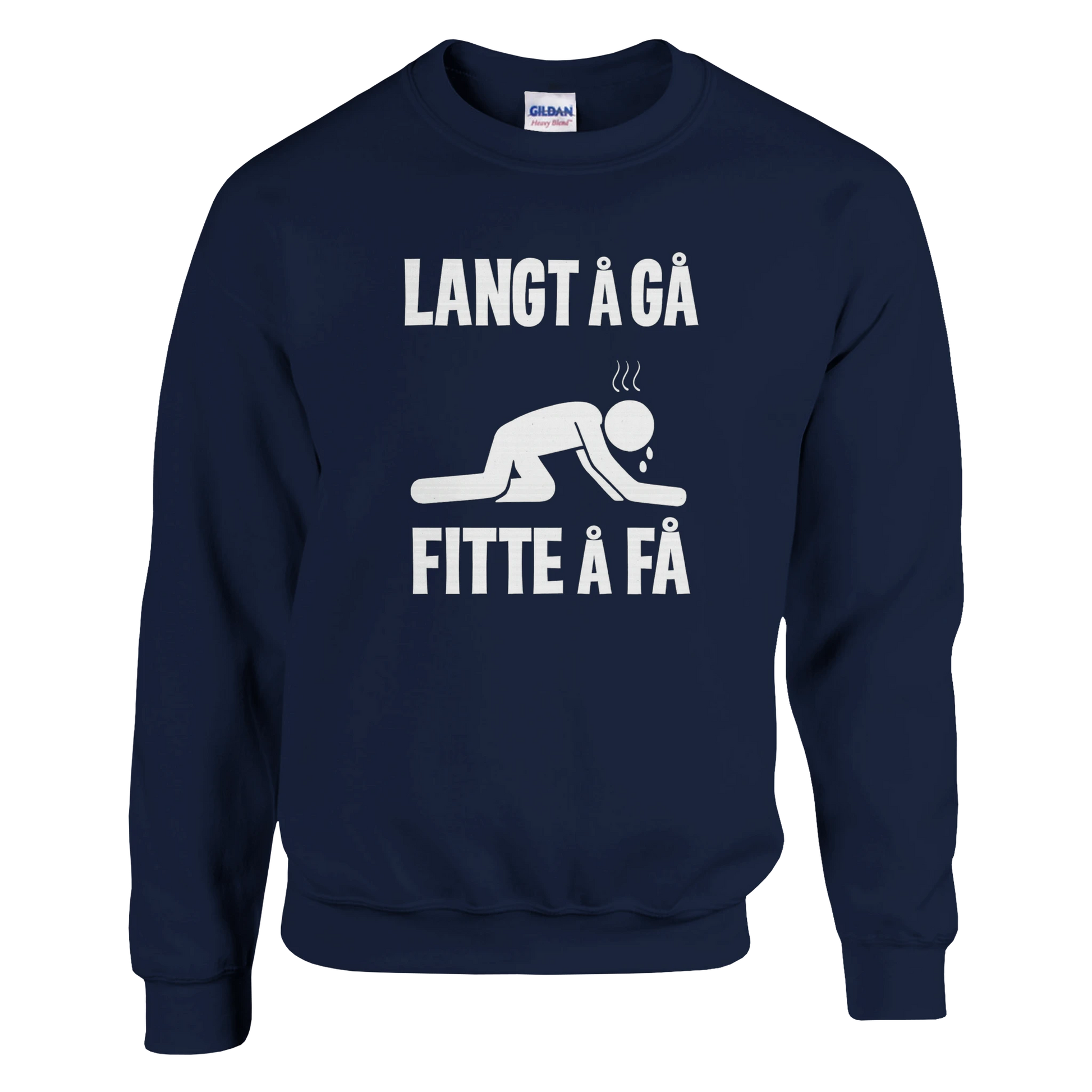 Langt Å Gå Fitte Å Få -Morsom Tekstprint - Norsk design