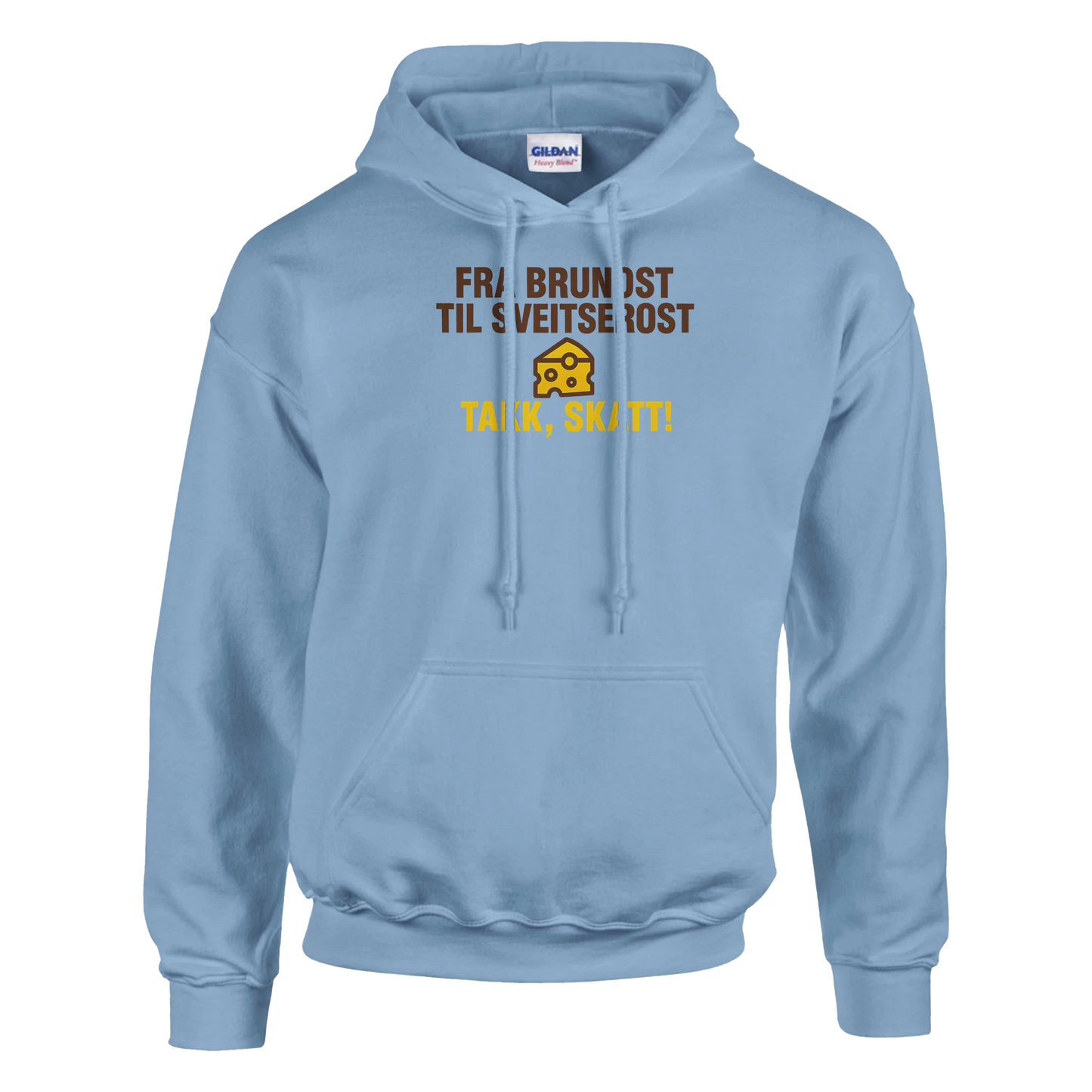 Fra Brunost Til Sveitserost -Morsom Tekstprint - Norsk design
