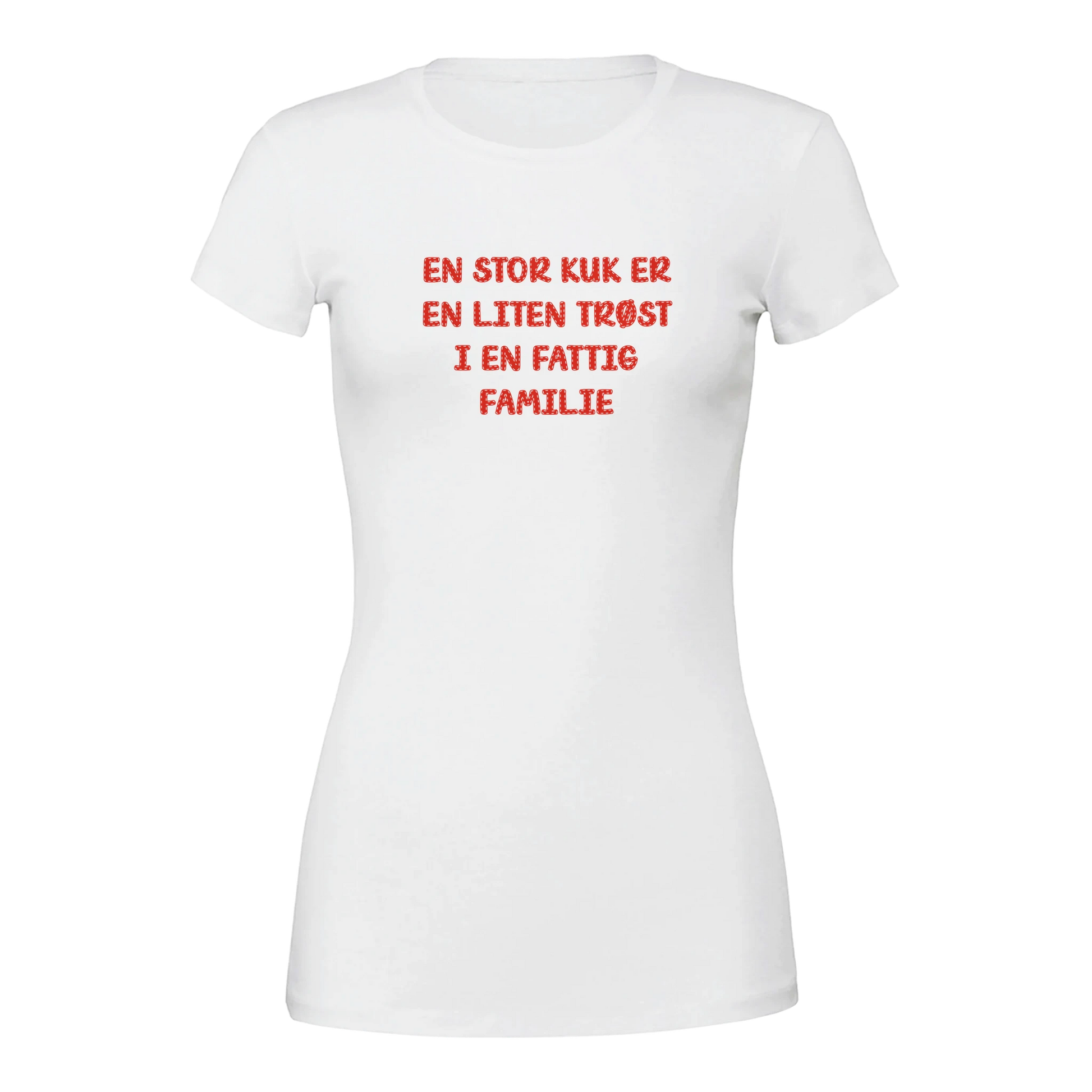 Fattig familie -Morsom Tekstprint - Norsk design