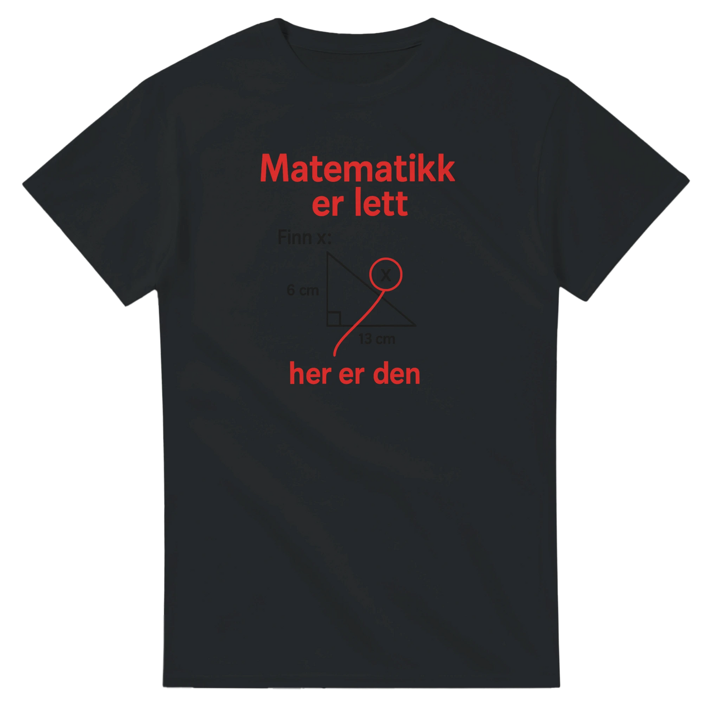 Matematikk Er Lett -Morsom Tekstprint - Norsk design