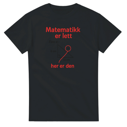 Matematikk Er Lett -Morsom Tekstprint - Norsk design