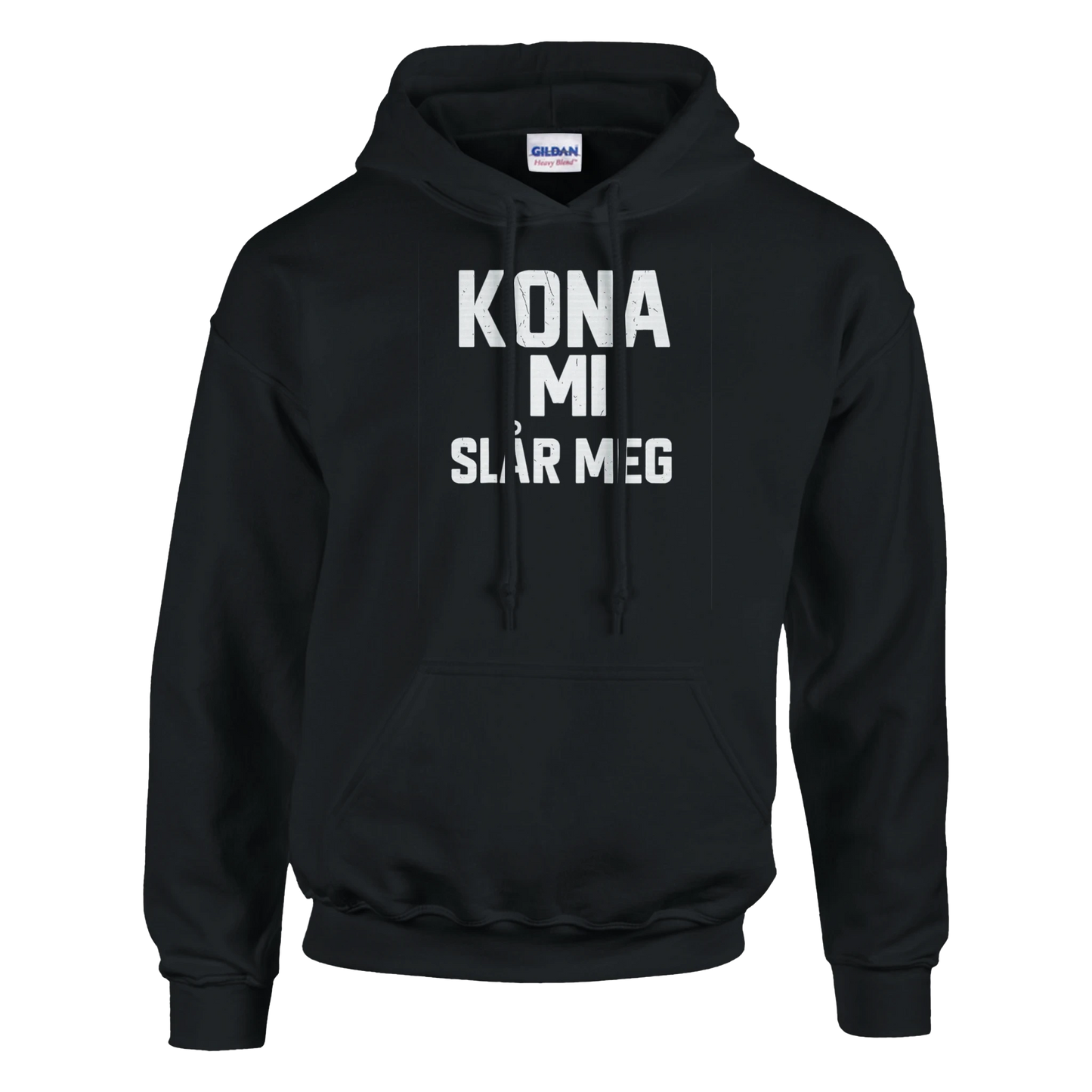 Kona Mi Slår Meg -Morsom Tekstprint - Norsk design