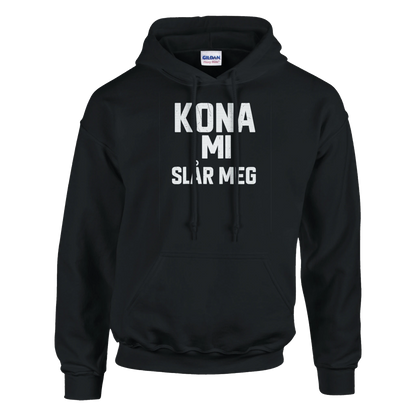 Kona Mi Slår Meg -Morsom Tekstprint - Norsk design