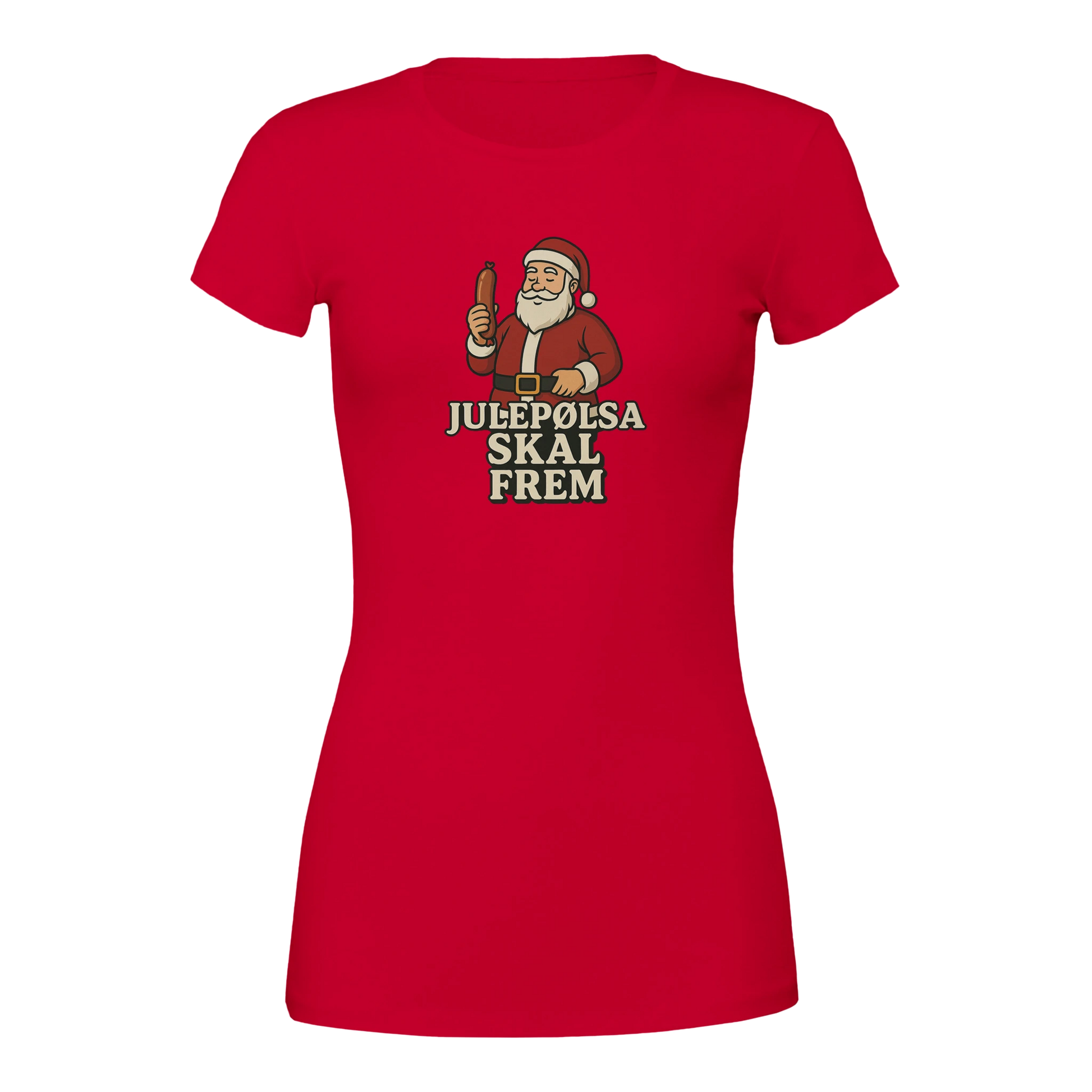 Julepølsa skal frem -Morsom Tekstprint - Norsk design