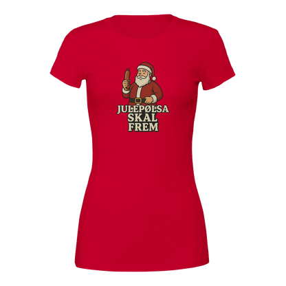 Julepølsa skal frem -Morsom Tekstprint - Norsk design