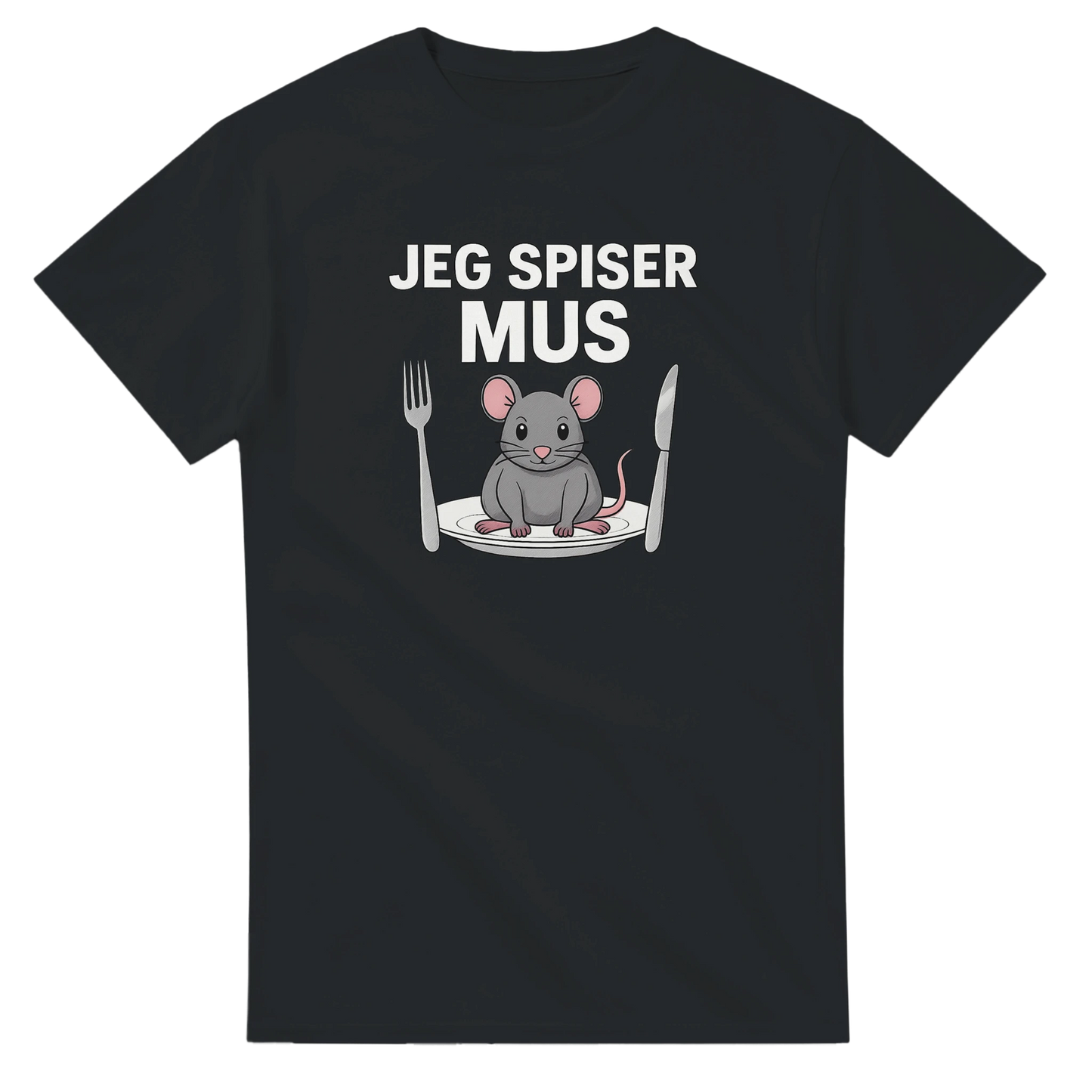 Jeg Spiser Mus -Morsom Tekstprint - Norsk design