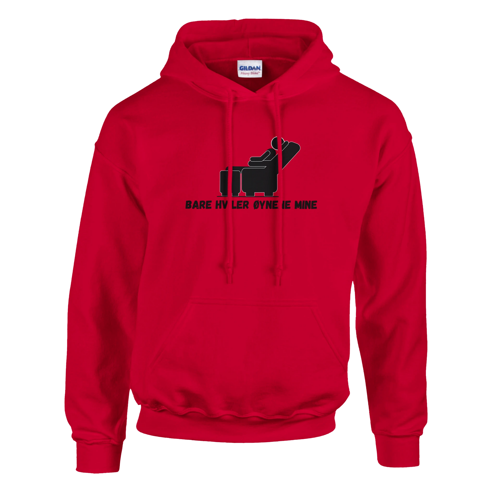 Bare Hviler Øynene Mine -Morsom Tekstprint - Norsk design