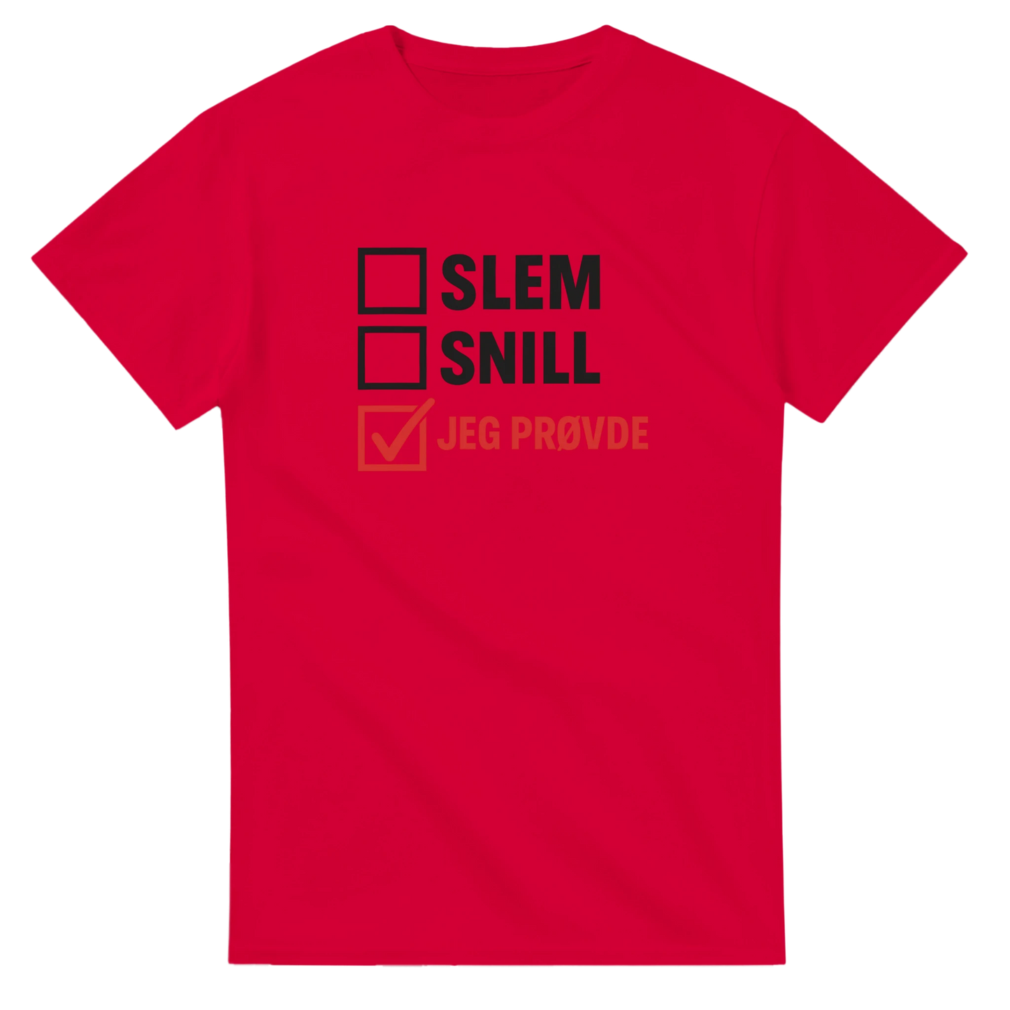 Jeg Prøvde -Morsom Tekstprint - Norsk design