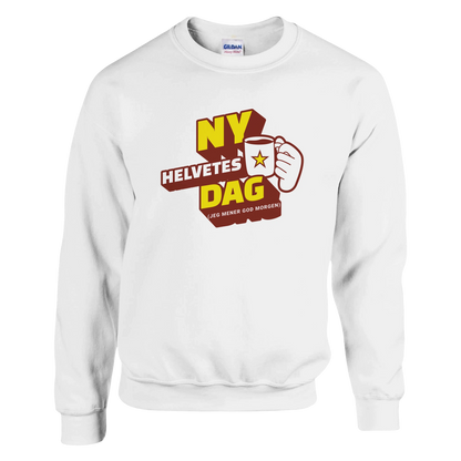 Ny Helvetes Dag -Morsom Tekstprint - Norsk design