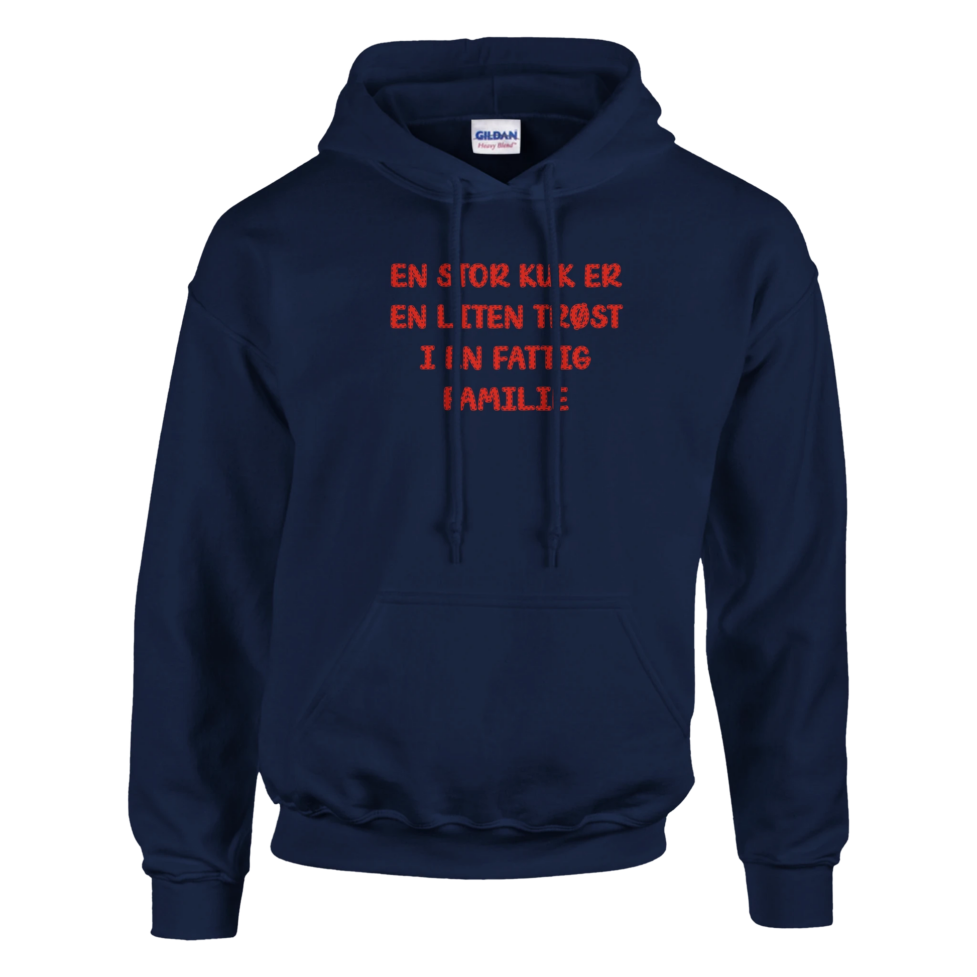 Fattig familie -Morsom Tekstprint - Norsk design