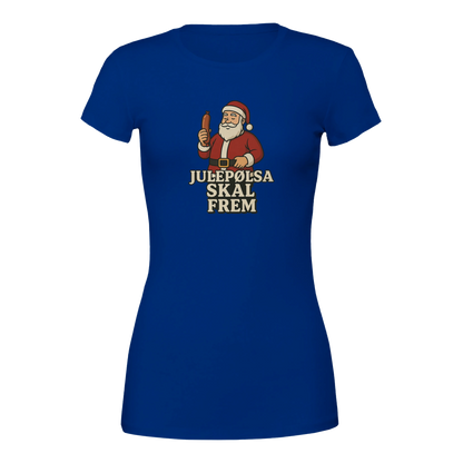 Julepølsa skal frem -Morsom Tekstprint - Norsk design