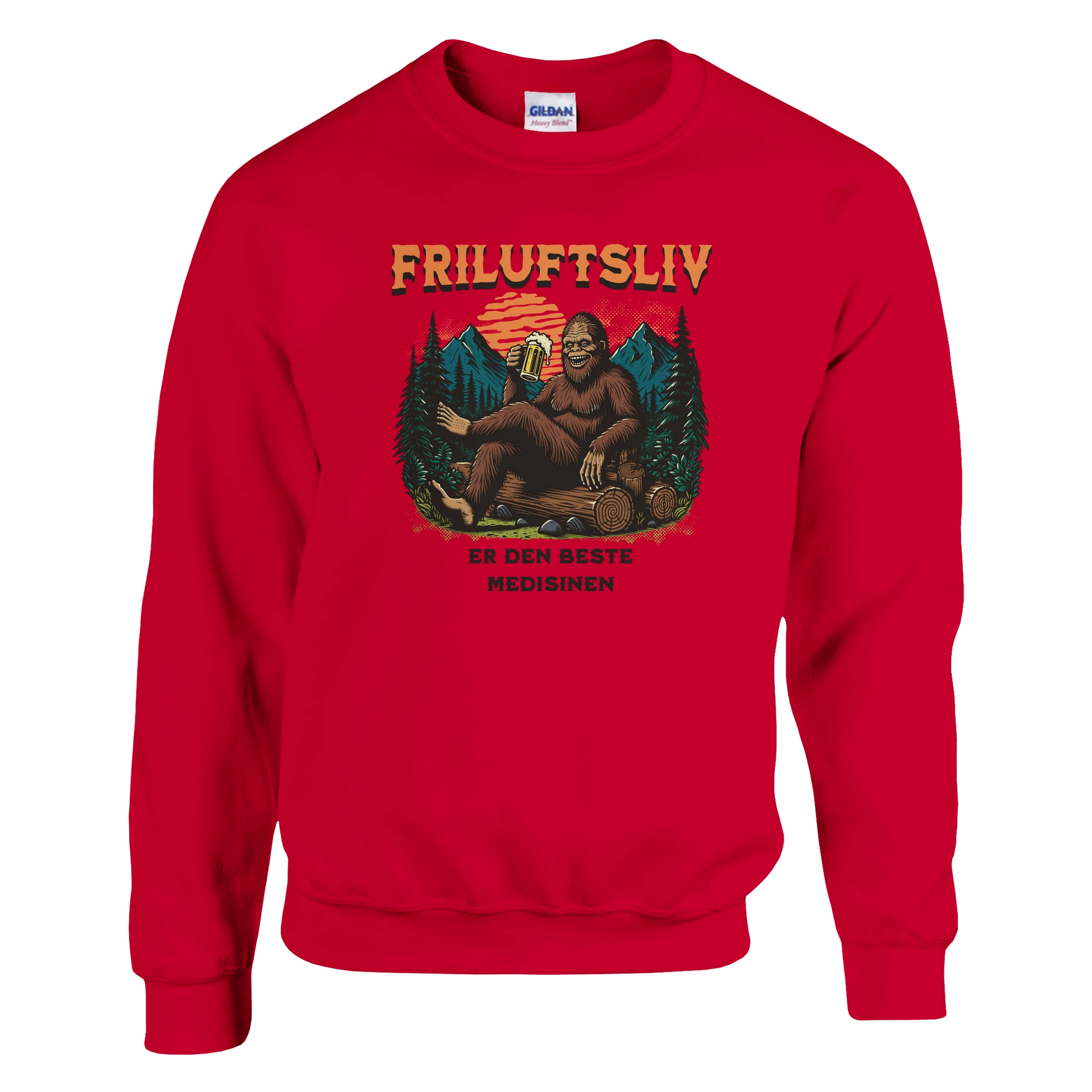 Friluftsliv er den beste medisinen -Morsom Tekstprint - Norsk design