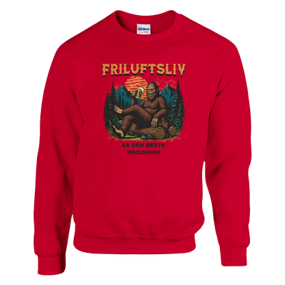 Friluftsliv er den beste medisinen -Morsom Tekstprint - Norsk design