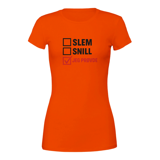 Jeg Prøvde -Morsom Tekstprint - Norsk design