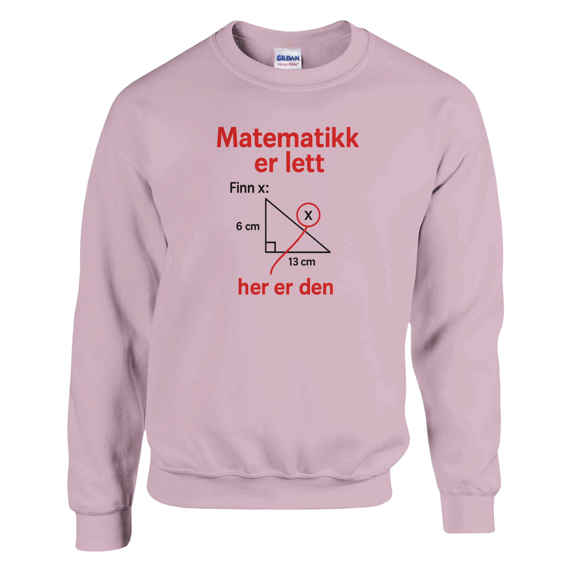 Matematikk Er Lett -Morsom Tekstprint - Norsk design