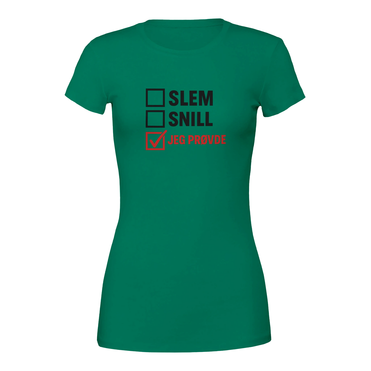 Jeg Prøvde -Morsom Tekstprint - Norsk design