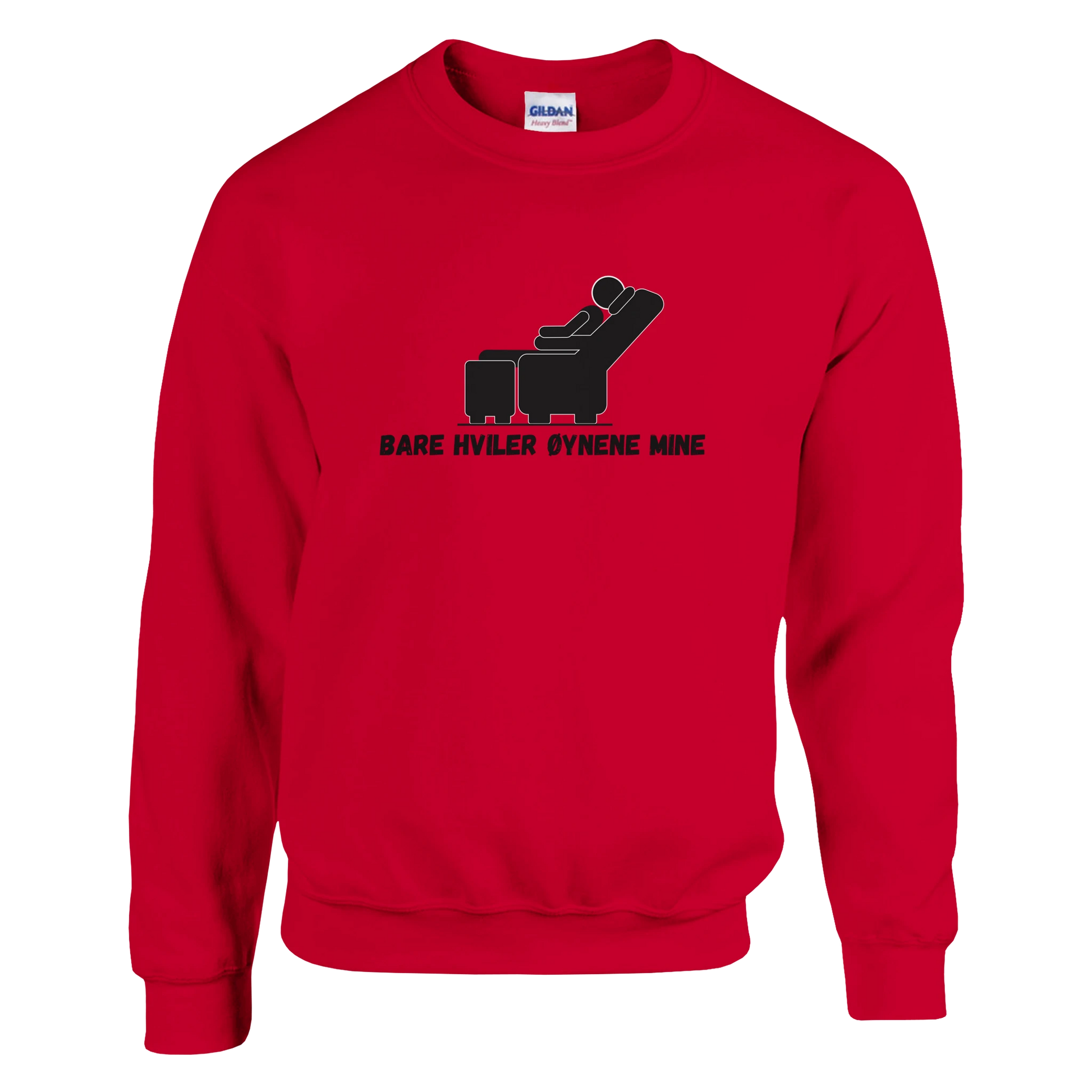 Bare Hviler Øynene Mine -Morsom Tekstprint - Norsk design