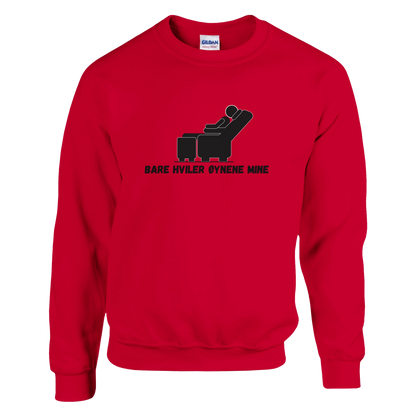 Bare Hviler Øynene Mine -Morsom Tekstprint - Norsk design