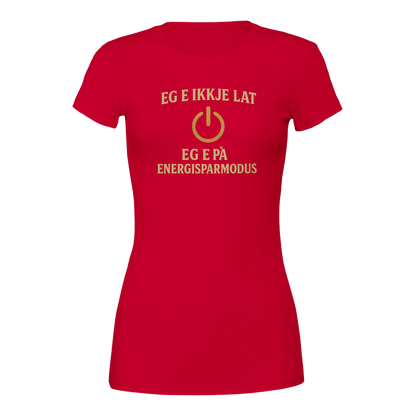 Eg e ikkje lat -Morsom Tekstprint - Norsk design