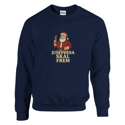 Julepølsa skal frem -Morsom Tekstprint - Norsk design