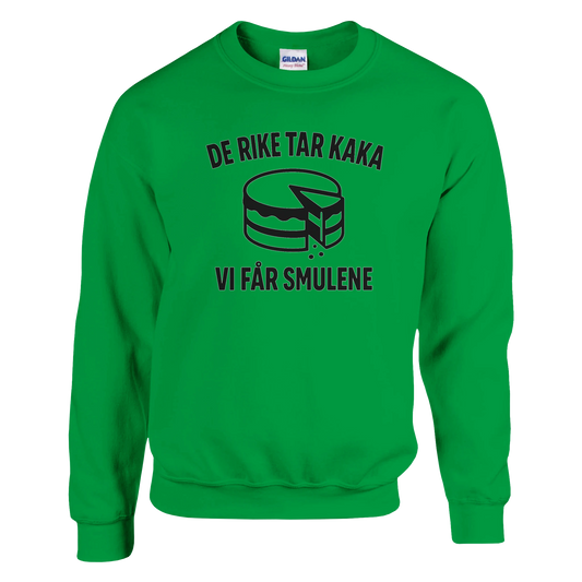 De rike tar kaka -Morsom Tekstprint - Norsk design