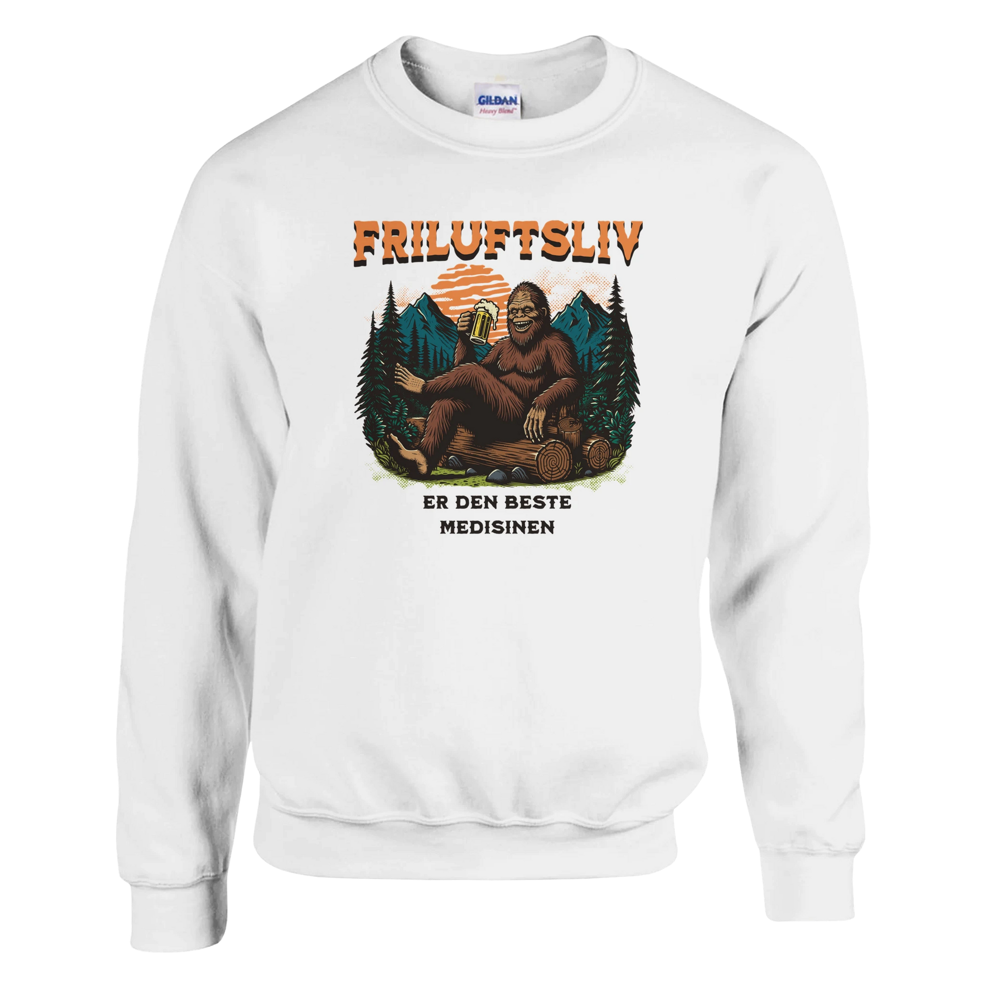 Friluftsliv er den beste medisinen -Morsom Tekstprint - Norsk design