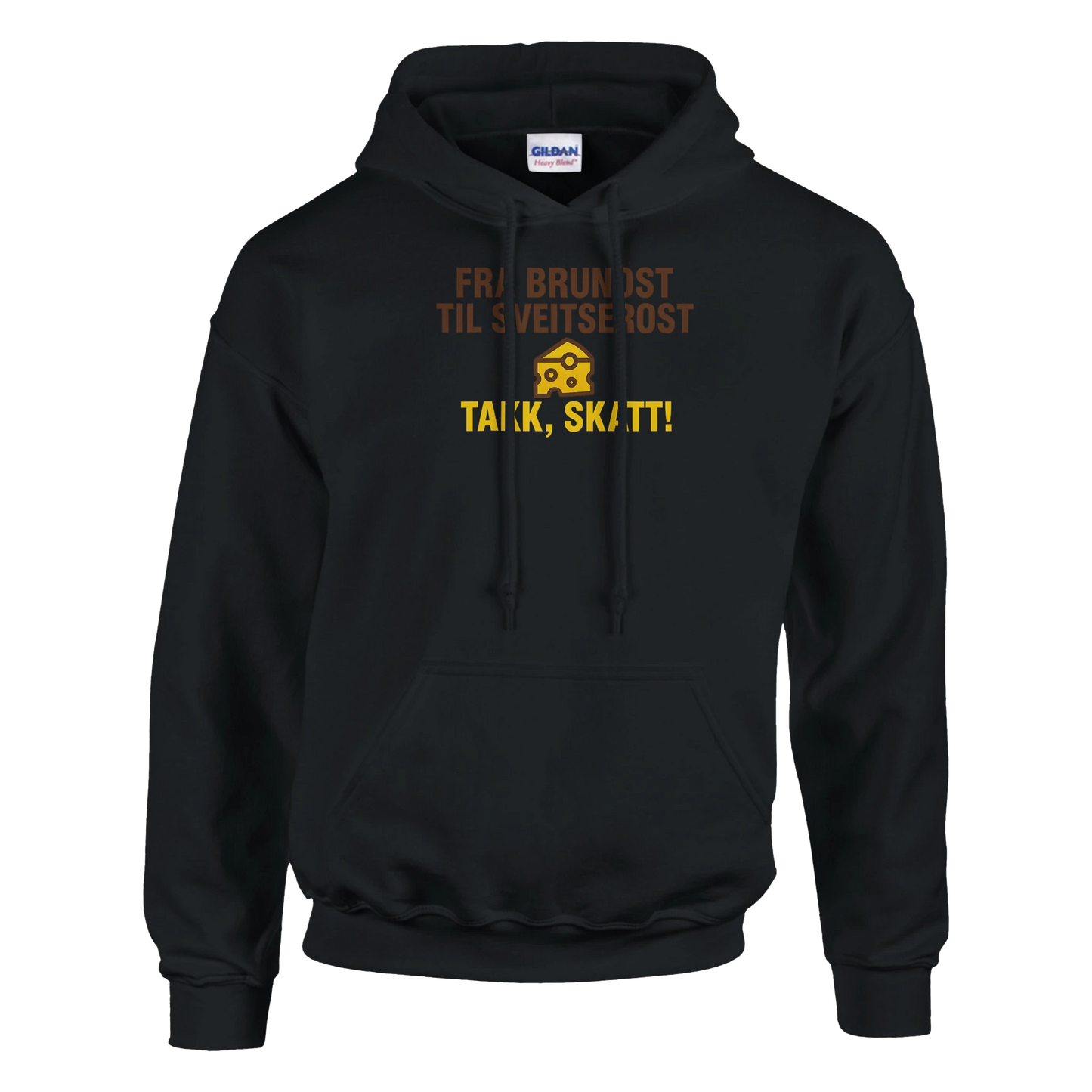 Fra Brunost Til Sveitserost -Morsom Tekstprint - Norsk design